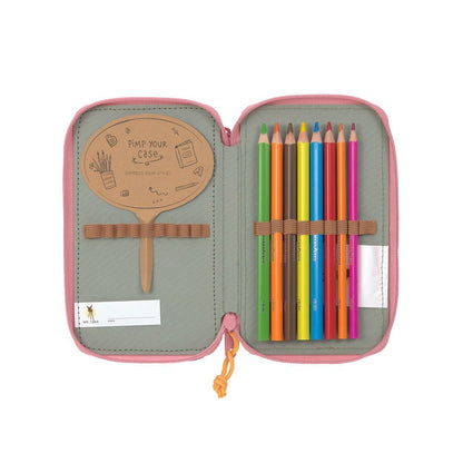 Lassig School Triple Pencil Case Unique