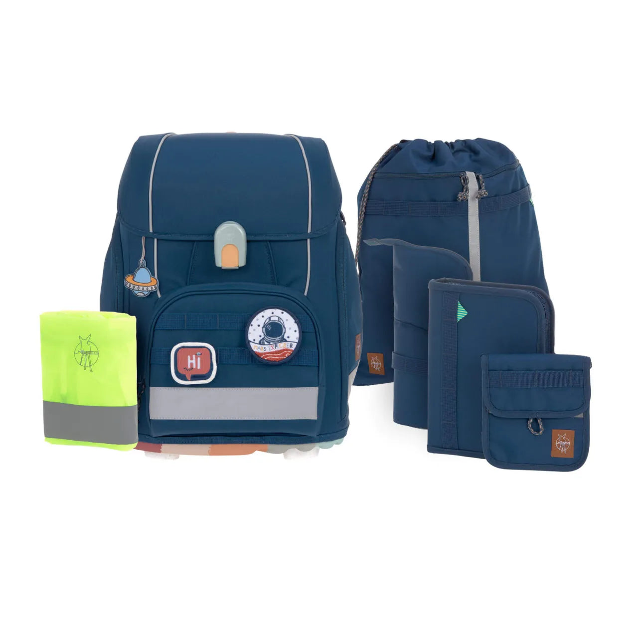 Lässig Boxy Unique School Backpack Set (7-piece)