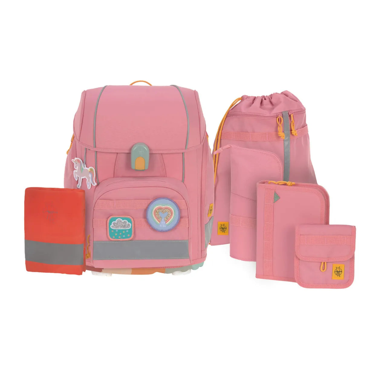 Lässig Boxy Unique School Backpack Set (7-piece)