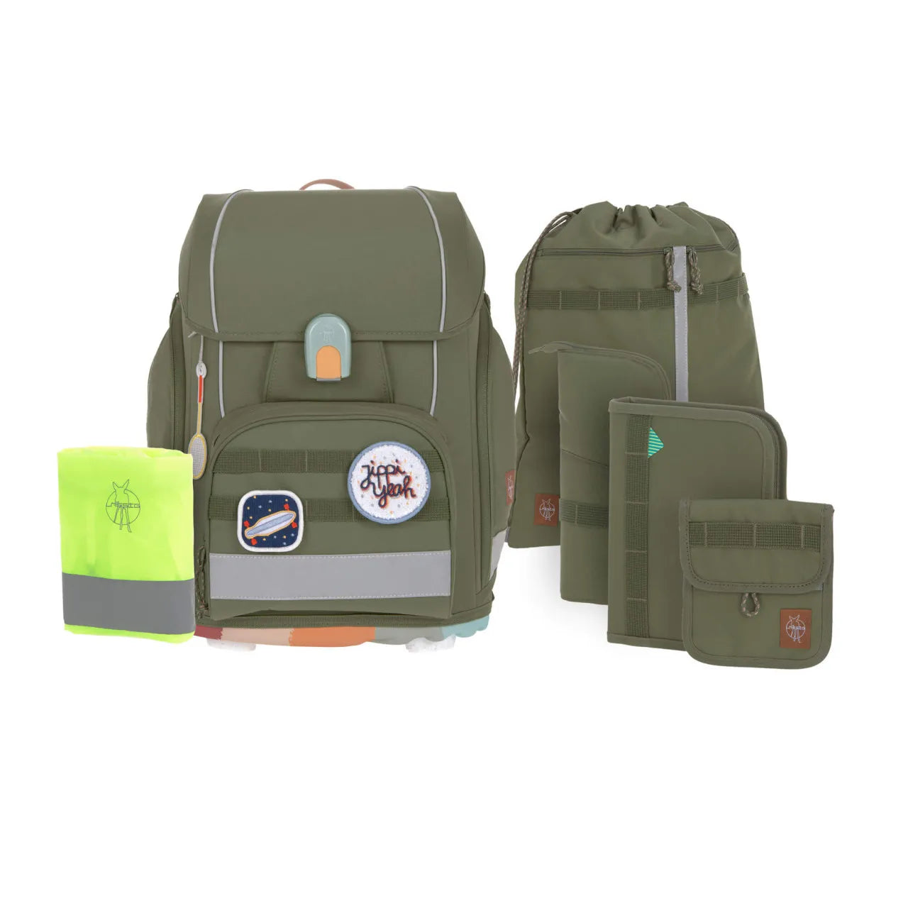 Lässig Boxy Unique School Backpack Set (7-piece)