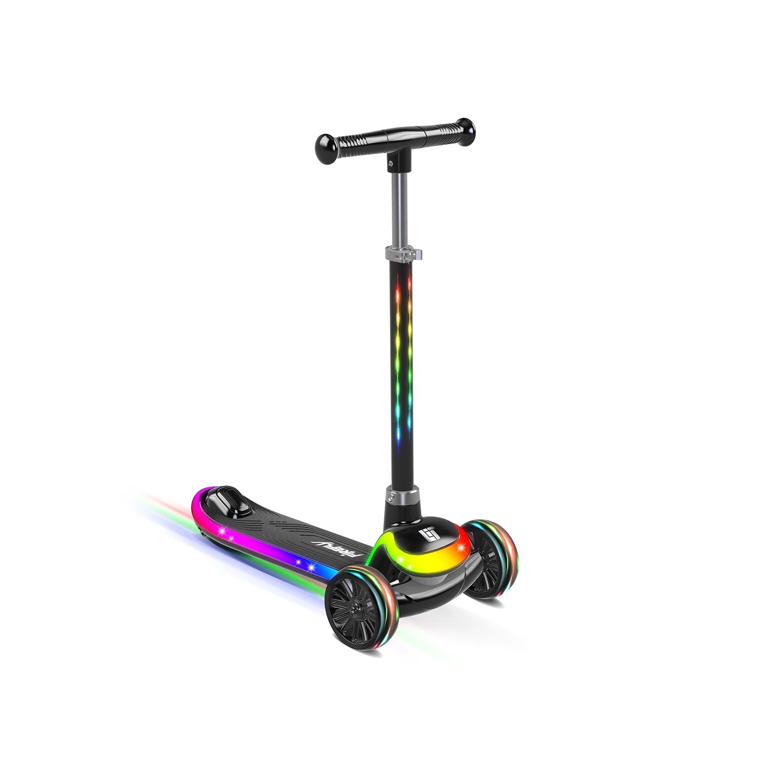 Spartan LIT Firefly 3 Wheel Scooter With Lava Led Perimeter Deck