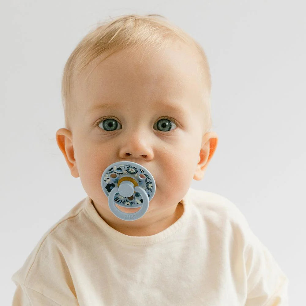 BIBS x Liberty Colour Bobo Latex - Pack of 2, Size 1 (Dusty Blue Mix)