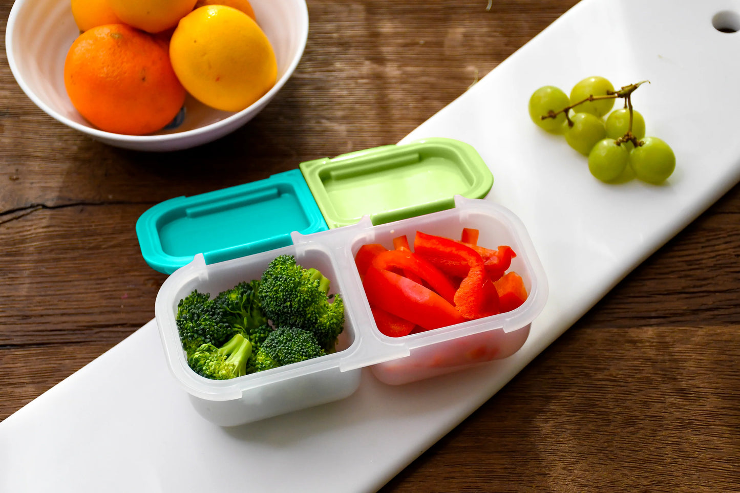 Melii 2 Compartment Snack Container