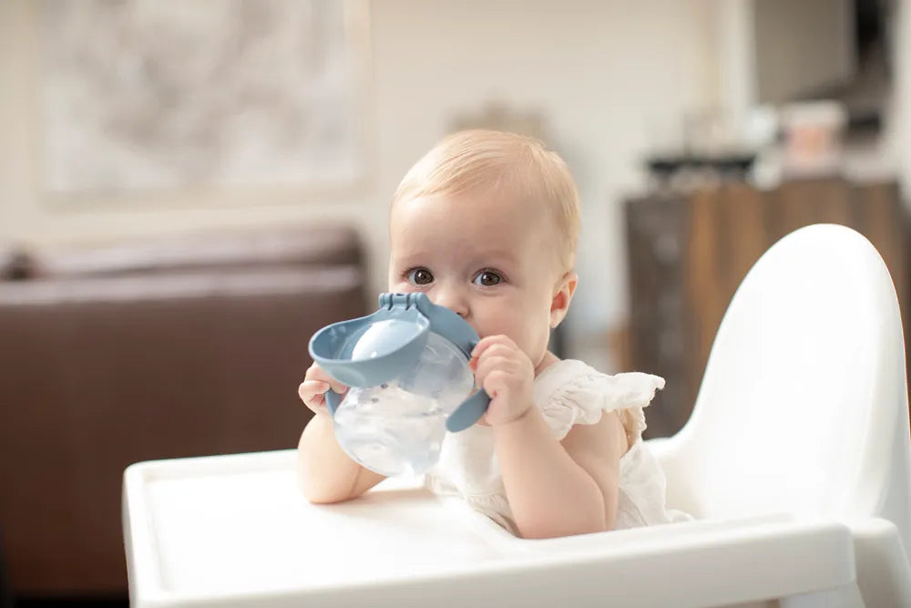 Dr. Brown's Soft Spout Transition Cup with Handles (180ml, Rocketship)