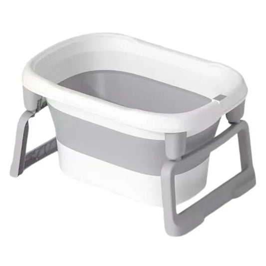 Little Angel Baby Bath Tub With Step Stool – Grey