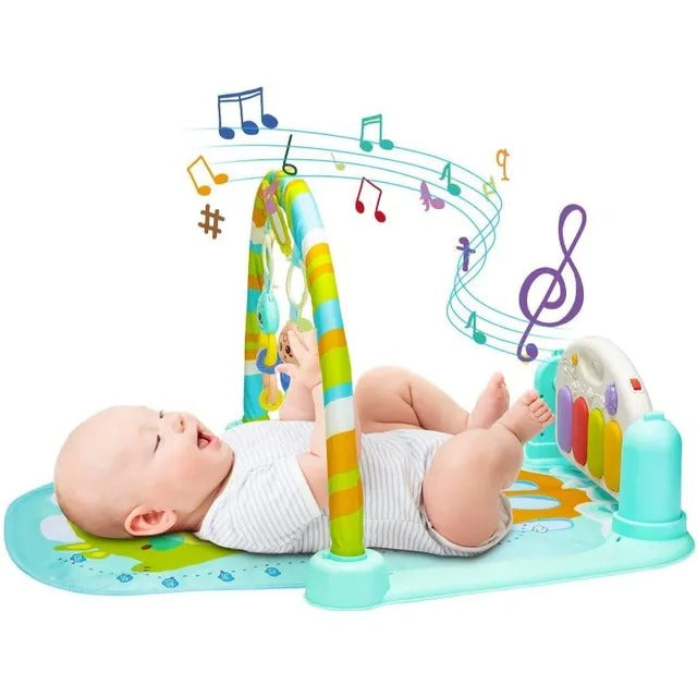 Little Angel Baby Play Mat Activity Gym With Piano Kick Toy