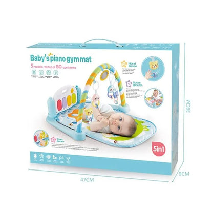 Little Angel Baby Play Mat Activity Gym With Piano Kick Toy