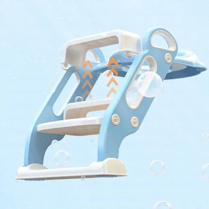 Little Angel Baby Potty Trainer Step Stool & Seat – Blue