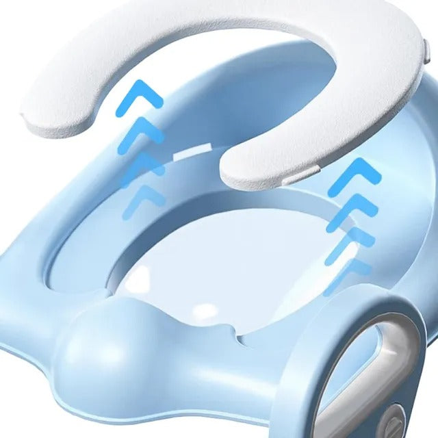 Little Angel Baby Potty Trainer Step Stool & Seat – Blue