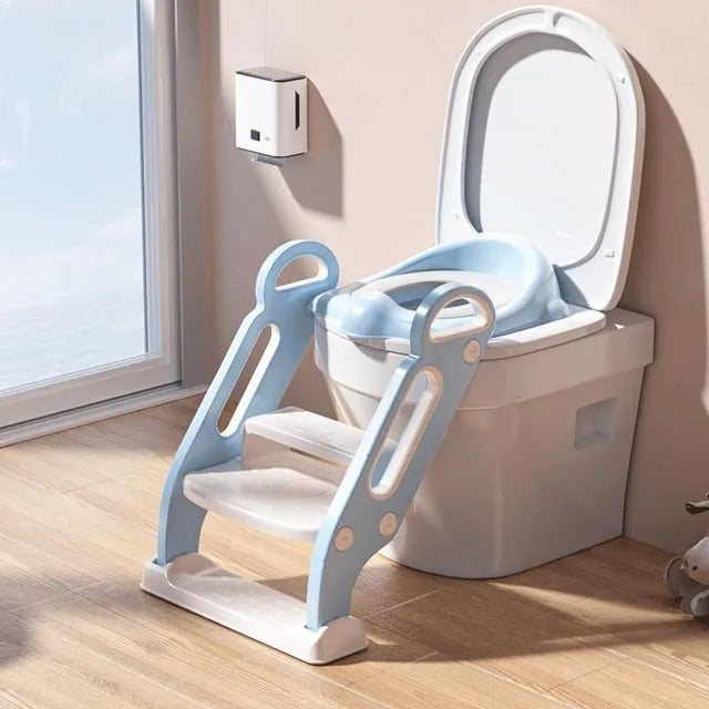 Little Angel Baby Potty Trainer Step Stool & Seat – Blue