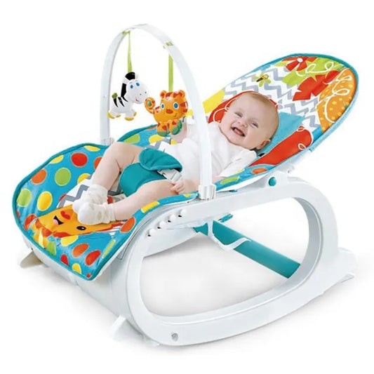 Little Angel Baby Rocker Chair With Feeding Tray And Toy Bar