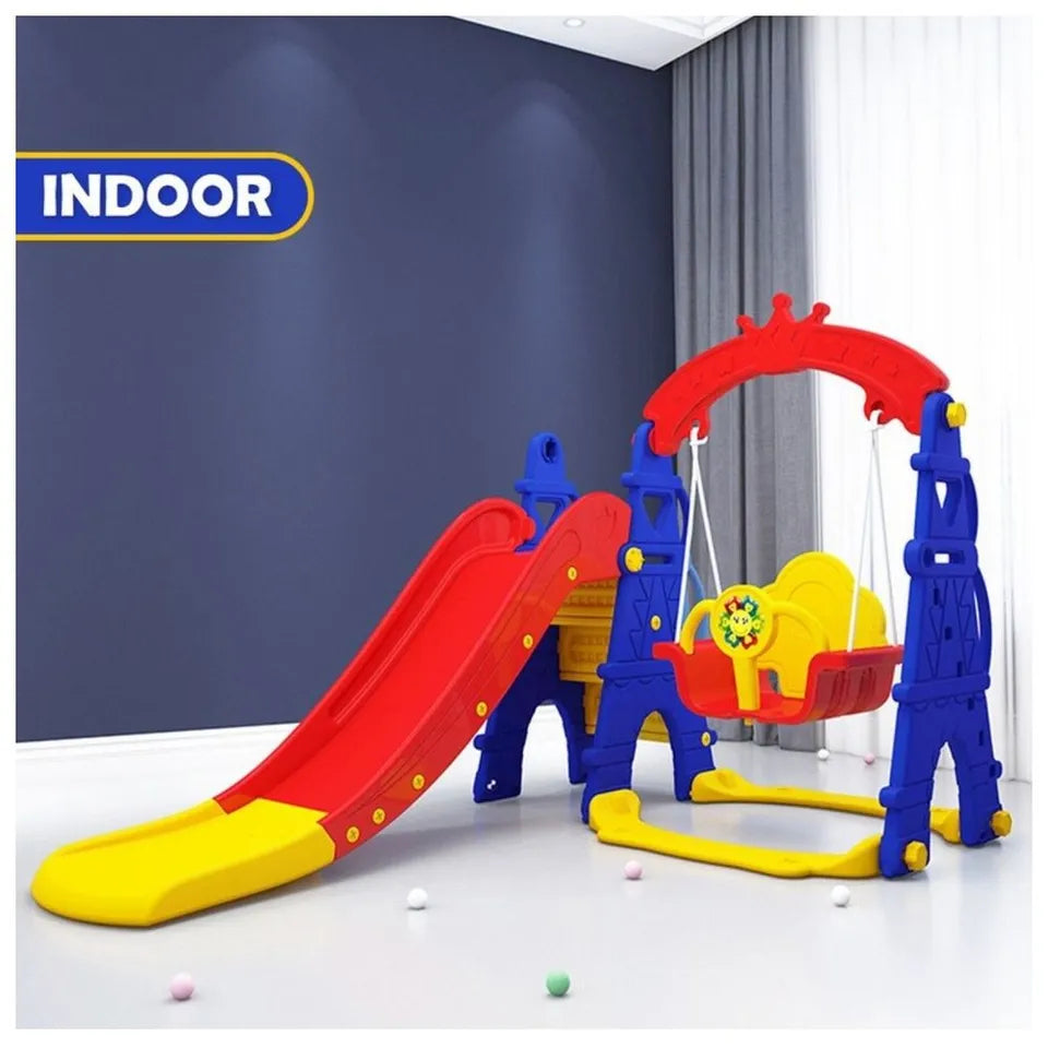 Little Angel Kids Slide & Swing 3-in-1 Activity Playset – Pink.