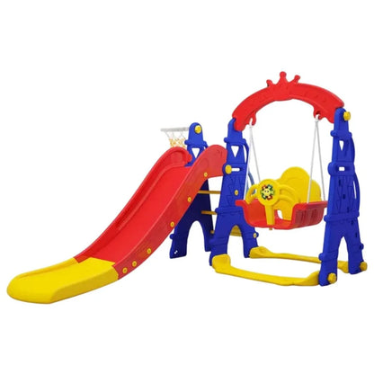 Little Angel Kids Slide & Swing 3-in-1 Activity Playset – Pink.