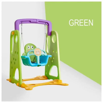 Little Angel Kids Slide & Swing 3-in-1 Activity Playset – Green.