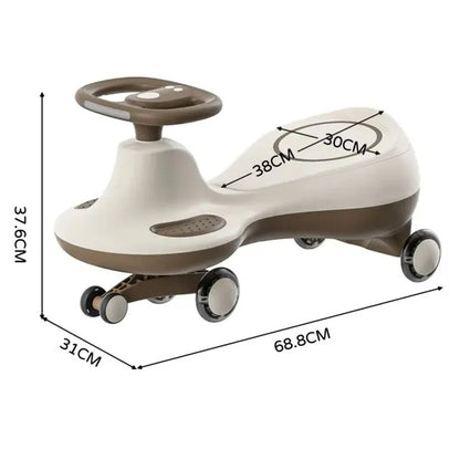 Little Angel Kids Swing Ride On Car With Steering Wheels