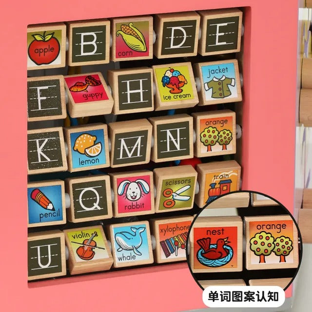 Little Angel Kids Wooden Activity Cube – Multicolor