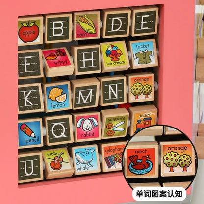 Little Angel Kids Wooden Activity Cube – Multicolor