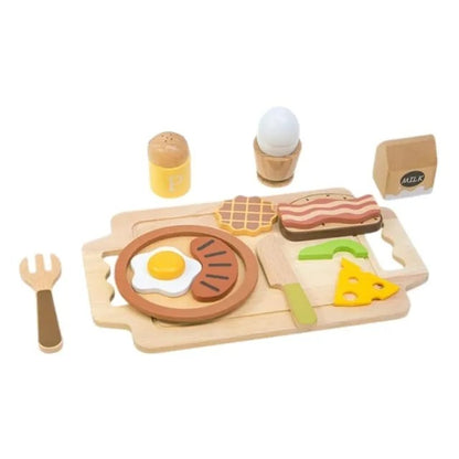 Little Angel Kids Wooden Breakfast Set – 14 Pieces