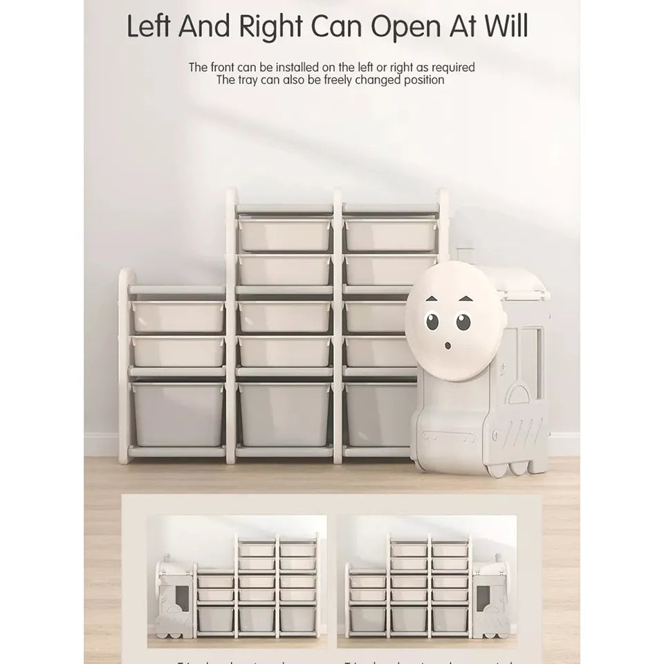 Little Angel Toys Organizers & Multi Storage Rack – Grey.