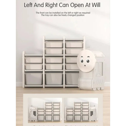 Little Angel Toys Organizers & Multi Storage Rack – Grey.