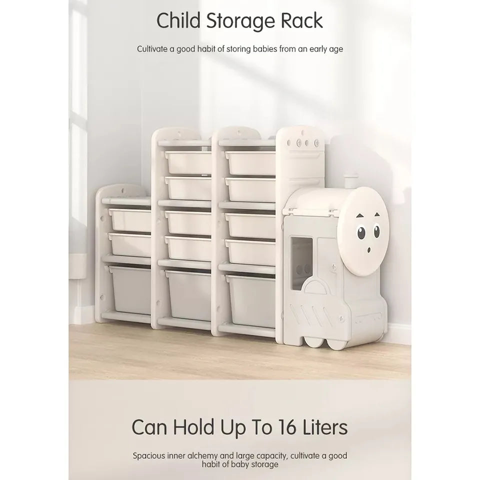 Little Angel Toys Organizers & Multi Storage Rack – Grey.