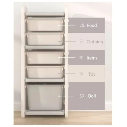 Little Angel Toys Organizers & Multi Storage Rack – White.