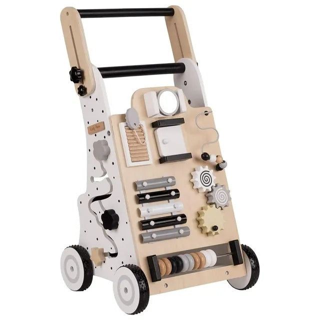 Little Angel Wooden Baby Walker With Activity Board