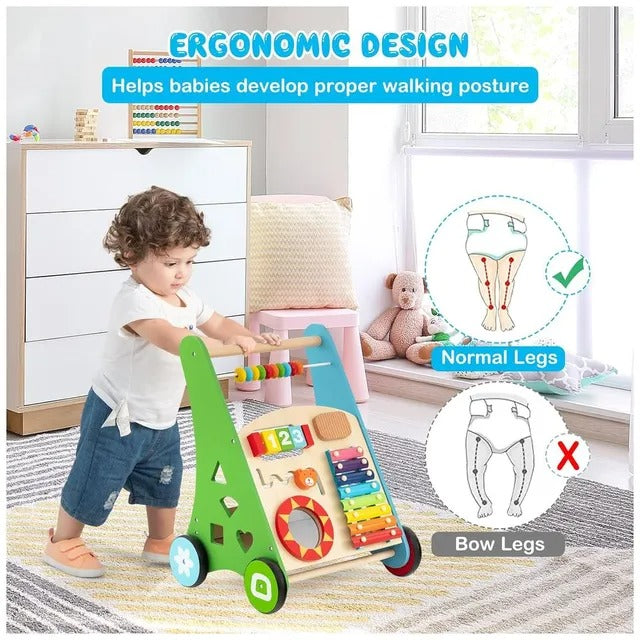 Little Angel Baby Push Walker With Multi-Activity Toys