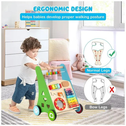 Little Angel Baby Push Walker With Multi-Activity Toys