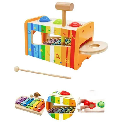 Little Angel Wooden Musical Pound & Tap Xylophone Toy