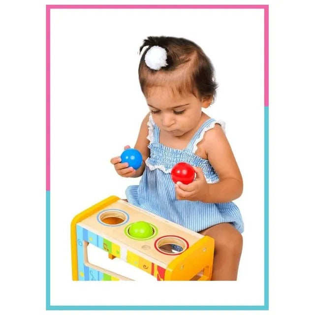 Little Angel Wooden Musical Pound & Tap Xylophone Toy