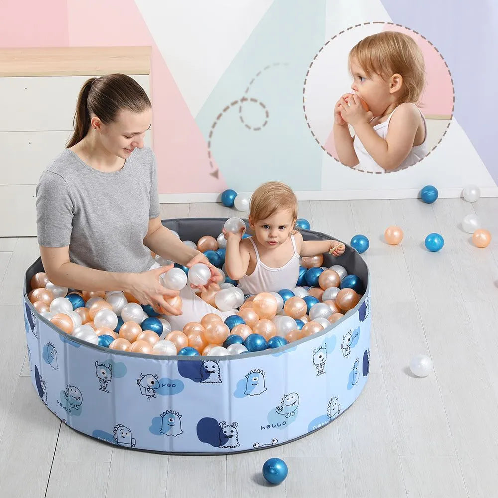 Little Story Portable Ball pit with 90 Pit Ball and Carry Bag (Multicolor)