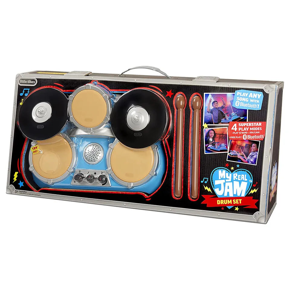 Little Tikes My Real Jam Drums with Drumsticks