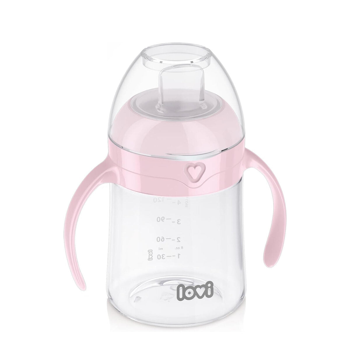 Lovi First Cup With Spout - Pink (150ml,6m+)