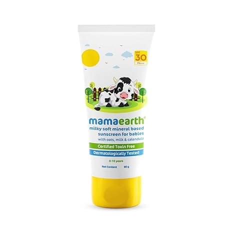 واقي شمس معدني للأطفال من Mamaearth SPF30+ (80 جم)
