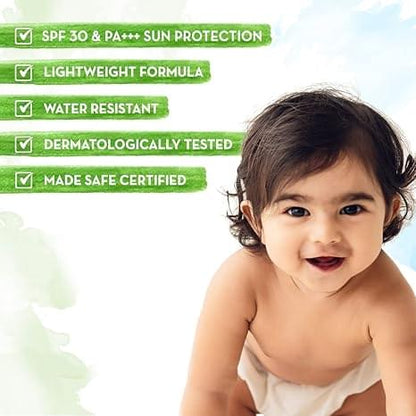 واقي شمس معدني للأطفال من Mamaearth SPF30+ (80 جم)