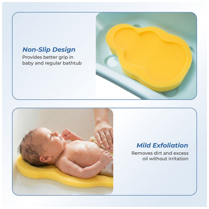 Babyjem Baby Bath Sponge (0+ Months, Yellow)