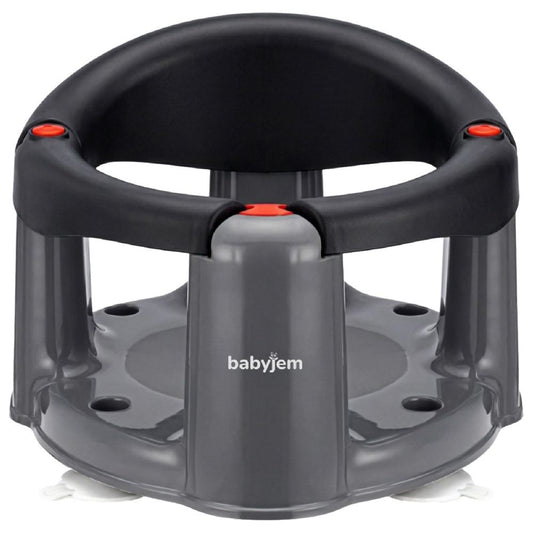 Babyjem Anti-Slip Baby Bath & Feeding Seat (6+ Months, Black)