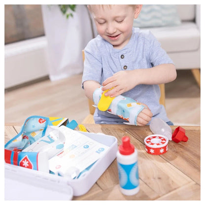 Melissa & Doug - Get Well First Aid Kit Play Set - 25 Pcs - Multicolor