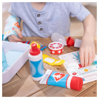 Melissa & Doug - Get Well First Aid Kit Play Set - 25 Pcs - Multicolor