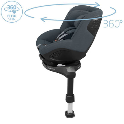 مقعد سيارة للأطفال Maxi Cosi Pearl 360 Pro بمواصفة i-Size (رمادي فحمي أصيل)