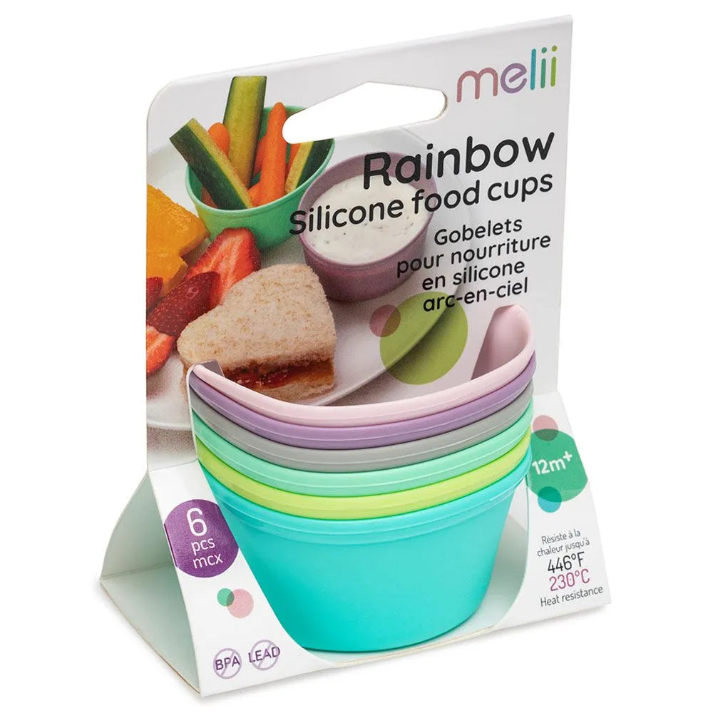 Melii Rainbow Silicone Food Cups (2.8oz)