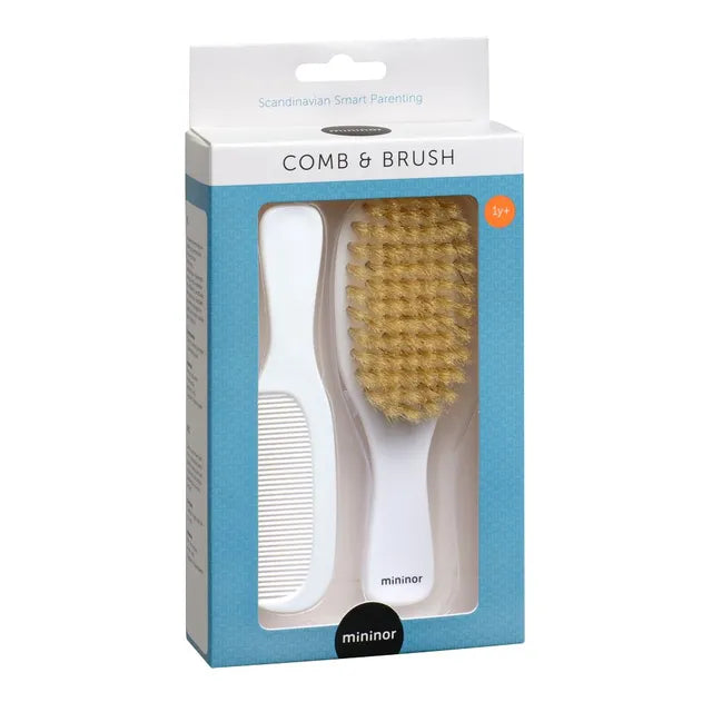 Mininor Comb & Brush 1y+ (White)