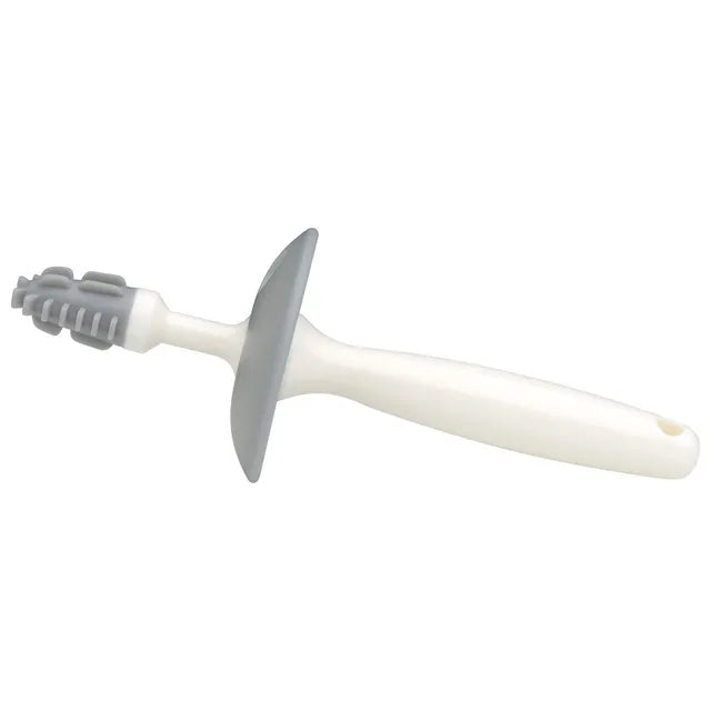 Mininor Infant to Toddler Tooth Brush Training Set (White/Grey)