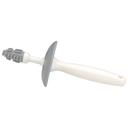 Mininor Infant to Toddler Tooth Brush Training Set (White/Grey)