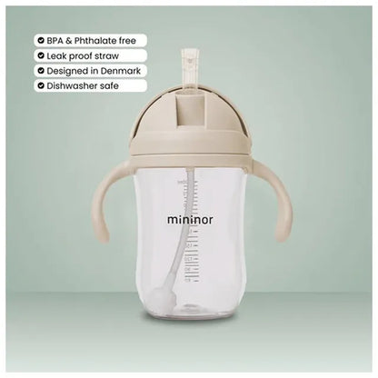 Mininor Non Spill Trainer Straw Cup (330ml)