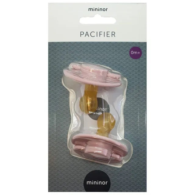 Mininor Round Pacifier Latex - Pack of 2 (0M+)