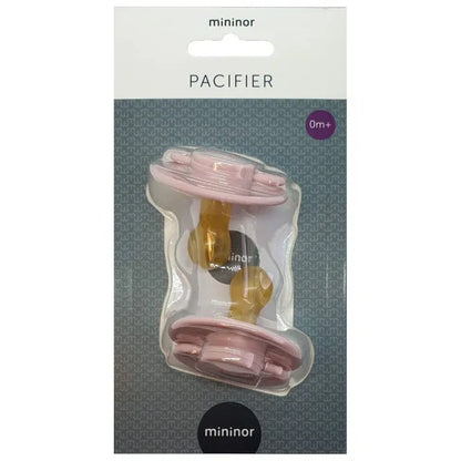 Mininor Round Pacifier Latex - Pack of 2 (0M+)
