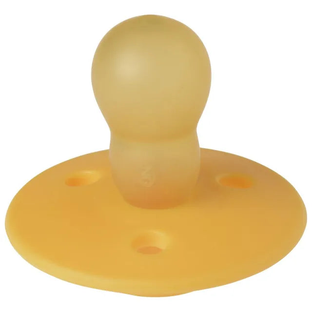 Mininor Round Pacifier Latex (Sunflower, 0M+).