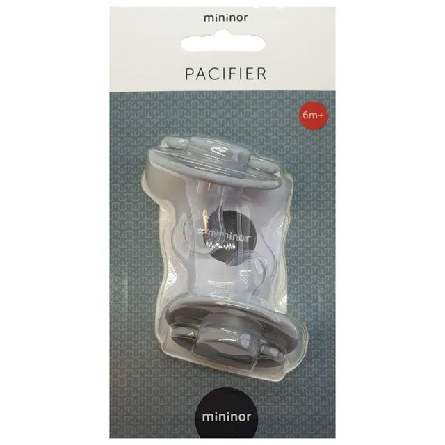Mininor Round Pacifier Silicone - Pack of 2 (6M+)